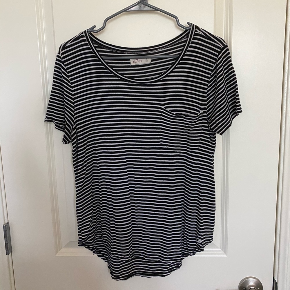 black/white striped tee from Hollister